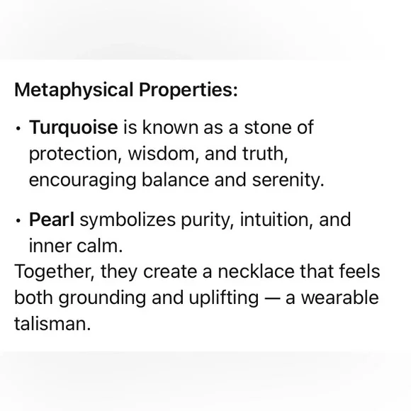 Genuine Turquoise and FreshwaterPearl Necklace with Solid Copper Beads & Clasp - Picture 11 of 12